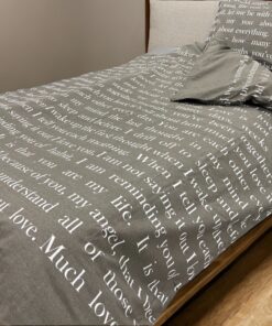 Posteljina 135x240cm Letter