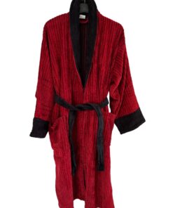 Linija Bade mantil Pamuk - XXL - Veličina Bordo boja