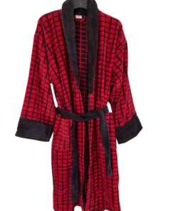 Kocka Bade mantil Pamuk - L - Veličina Bordo boja