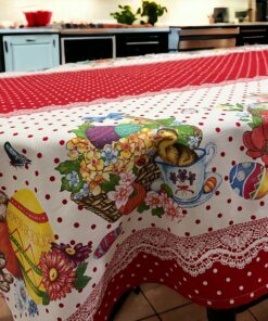 Uskršnji stolnjak 150x150cm Red