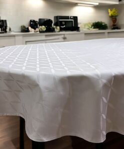 Stolnjak Ovalni 160x220cm White lotos