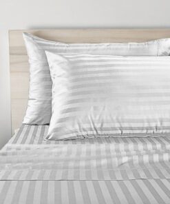 Posteljina Damast pruge set 200x220cm