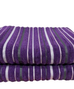 Peškir Linije Plavi 70x130cm Ljubičasti