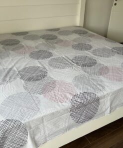 Čaršav Ranforce 220x240cm bez lastiša Grey circle