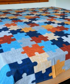 Čaršav Ranforce 220x240cm bez lastiša Puzzle