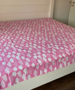 Čaršav Ranforce 220x240cm bez lastiša Pink cloud