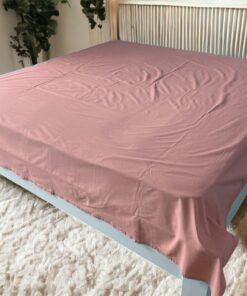 Čaršav Ranforce 220x240cm bez lastiša Puder roze