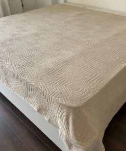 Pamučni prekrivač Summer Kapućuno boja