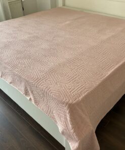 Pamučni prekrivač Summer Pink boja