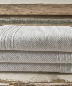 Peškir Popcorn Bela boja 50x100cm