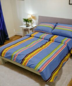 Posteljina Damast Dalia 150x200cm Plavo/Žuta boja