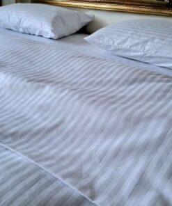 Posteljina Damast White lines 200x220cm