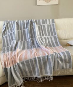 Ćebe Resa 150x200cm roze/sivo