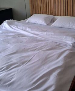 Posteljina Damast White glat 200x220cm