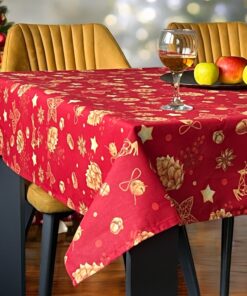 Stolnjak 150x150cm Novogodisnji Crvena boja