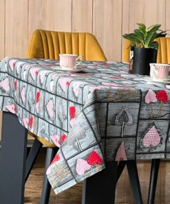 Stolnjak 150x150cm Srce dezen