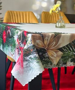 Stolnjak Novogodisnji 150x220cm Crvena zvezda