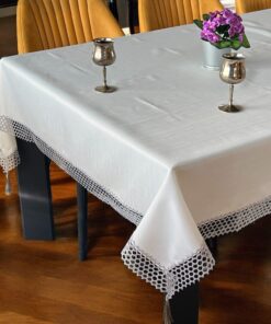 Stolnjak Milje 160x220cm Sivo/bela boja