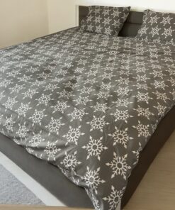 Posteljina Pahulja siva 200x220