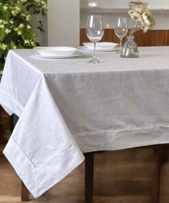 Stolnjak Granada Bela boja 160x300cm