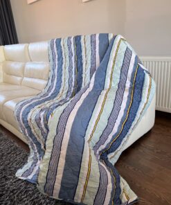 Prekrivač 190x190cm mikrofiber Blue/yelow