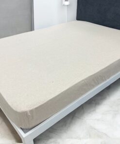 Čaršav Flanel Prljavo bež boja 140cmx200cm/25cm