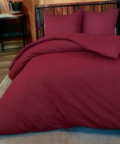 Jorganska navlaka + 2 jastučnice Saten bordo DOUBLE