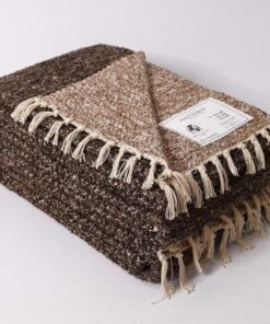 Fleker-prekrivač garnitura Dva lica (trosed-dvosed-fotelja) BROWN