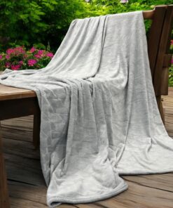 Ćebe List 140x200cm Siva boja