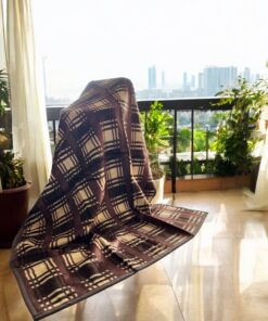 Ćebe 200x155cm Old Time Braon/Bež boja