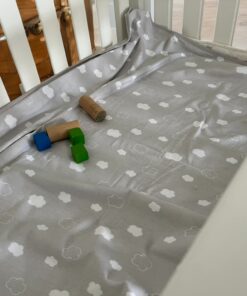 Bebi prekrivač-ćebe 75x100cm Oblaci siva boja