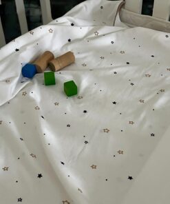 Bebi prekrivač-ćebe 75x100cm Zvezdice bela boja