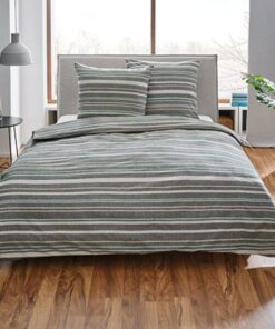 Jorganska navlaka + 2 jastučnice FLANEL grey DOUBLE