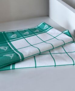 Kuhinjska krpa Zelena boja 50x70cm model kocka