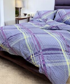 Posteljina Mikrofiber Ljubičasta boja 150x200cm Singl