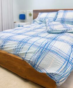 Posteljina Mikrofiber plava boja 200x200cm