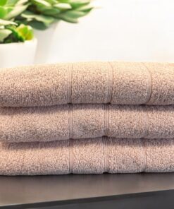 Peškir Bordura 70x140cm 550g/m2 Roze boja Indy