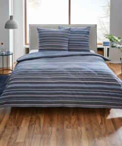 Jorganska navlaka + 2 jastučnice FLANEL blue DOUBLE