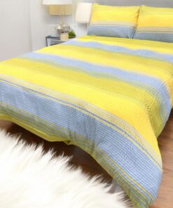 Posteljina Mikrofiber plavo-žuta boja 200x200cm