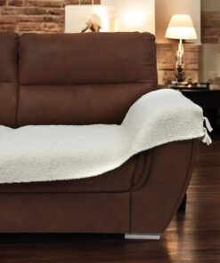 Fleker-prekrivač garnitura Trodelni Bež boja (trosed-dvosed-fotelja)