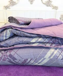 Set prekrivač,čaršav i jastučnica frotir/mikrofiber Purple