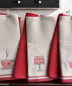 Set 6 kuhinjskih krpa Wafle Pink