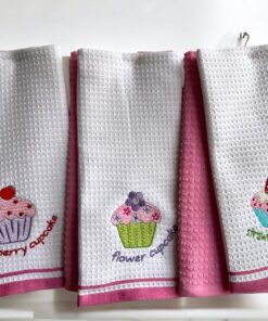 Set 6 kuhinjskih krpa Wafle Pink baby