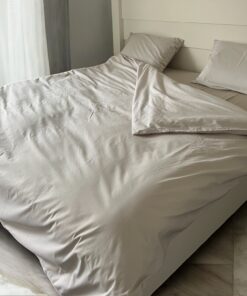 Posteljina Saten GLAT Siva boja 200x220cm