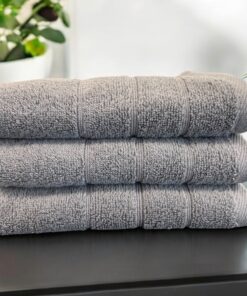 Peškir Bordura 70x140cm 550g/m2 Siva boja