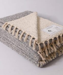 Fleker-prekrivač Dva lica 70 x 250cm Siva boja