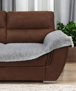 Fleker-prekrivač garnitura Trodelni Siva boja (trosed-dvosed-fotelja)