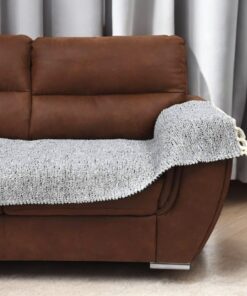 Fleker-prekrivač garnitura Trodelni Svetlo Siva boja (trosed-dvosed-fotelja)