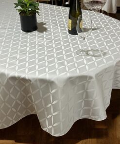 Okrugli stolnjak  Ø150cm Siva boja-lotos