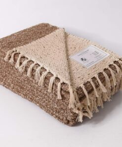 Fleker-prekrivač Dva lica 70 x 250cm Braon boja